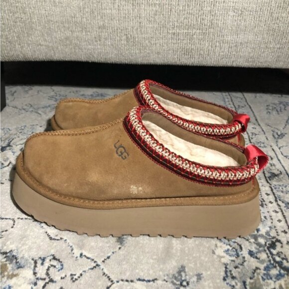 UGG Tazz Platform Slippers in Chestnut - Picture 5 of 7